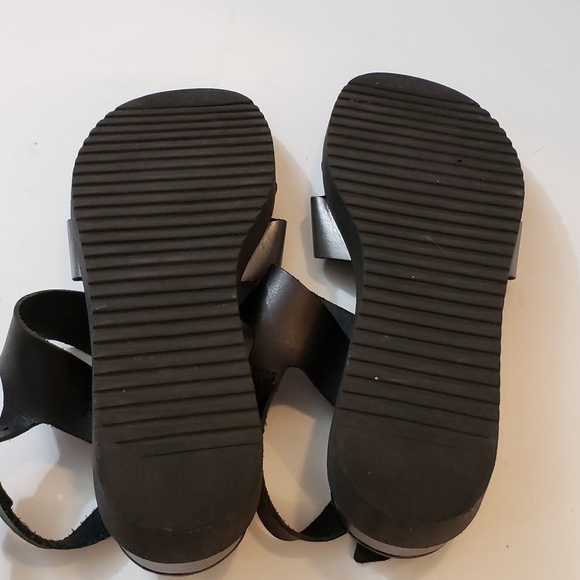 Mila Paoli Black and Silver Platform Sandals 7.5 - Picture 10 of 11